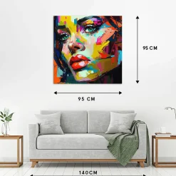 Acrylglasbild BUNTES PORTRAIT