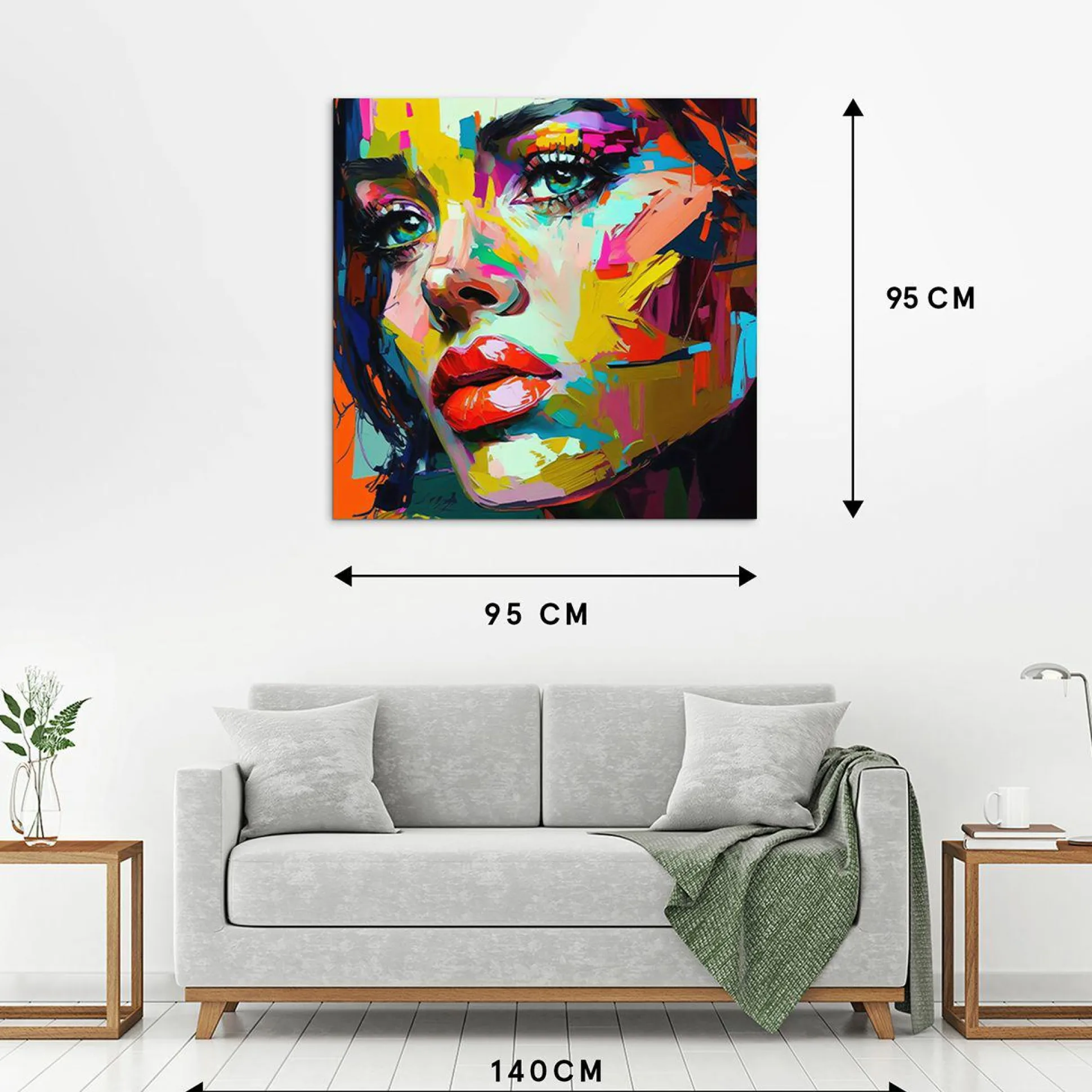 Acrylglasbild BUNTES PORTRAIT