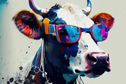 Acrylglasbild COOLE KUH