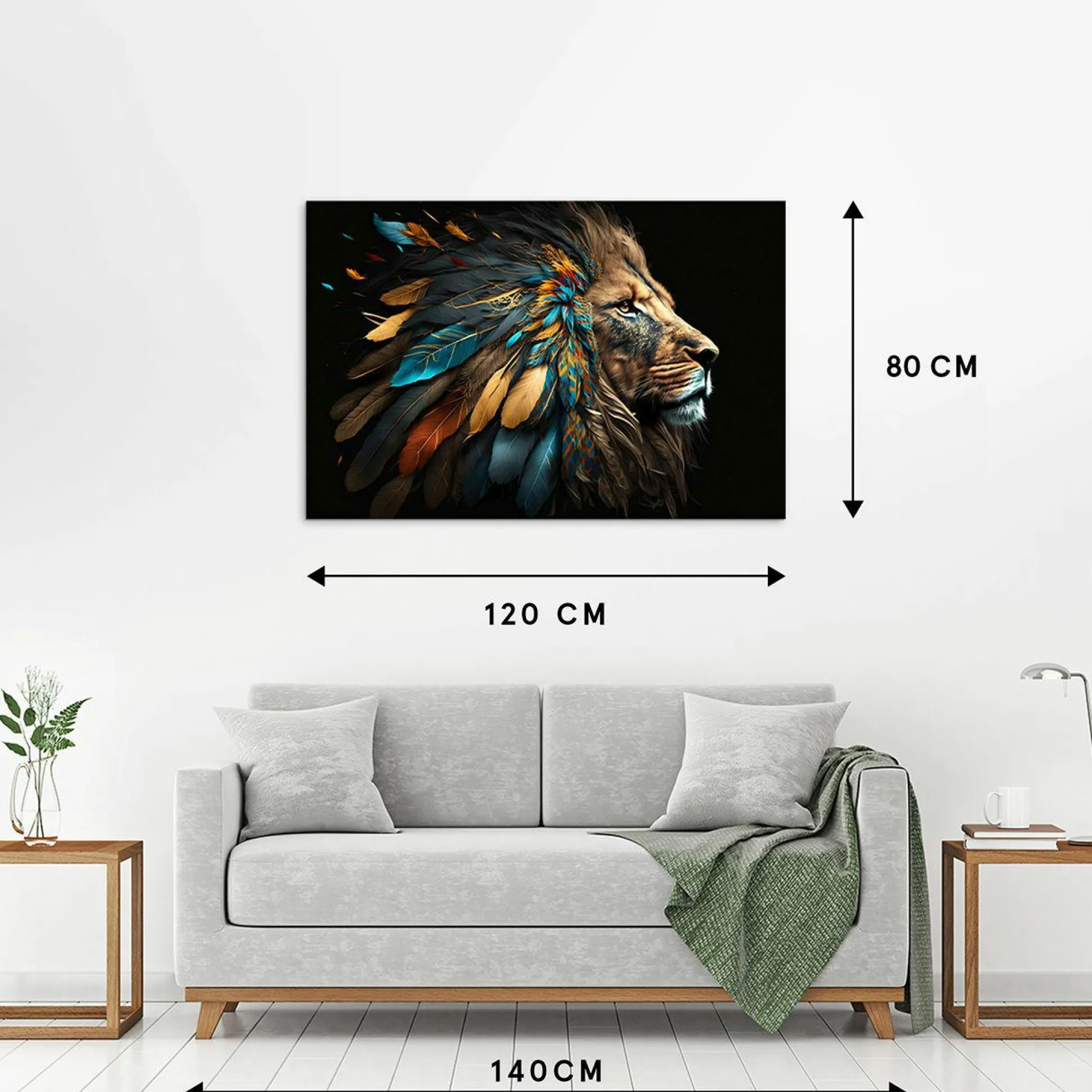 Acrylglasbild INDIAN KING