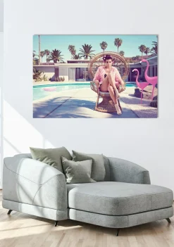 Akustikbild DAME MIT FLAMINGOS