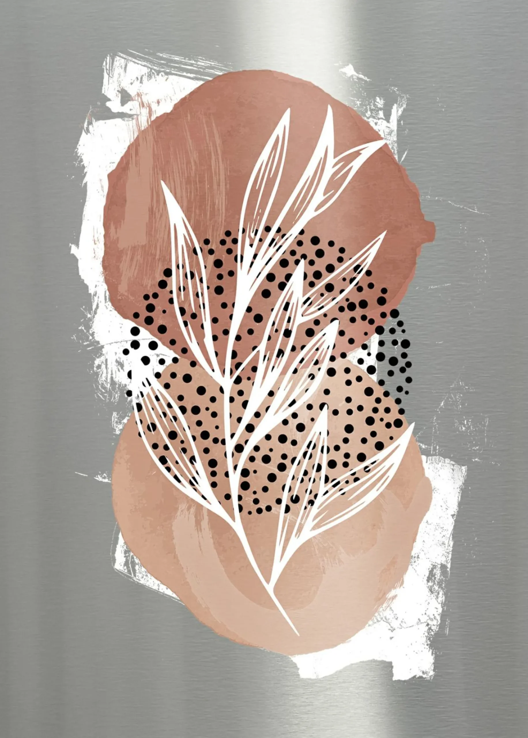 Aludibondbild ART LEAVES IV