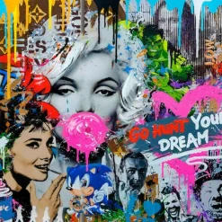 Aludibondbild GRAFFITI MARYLIN