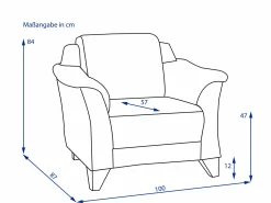Armlehnstuhl MONDO QUADRA