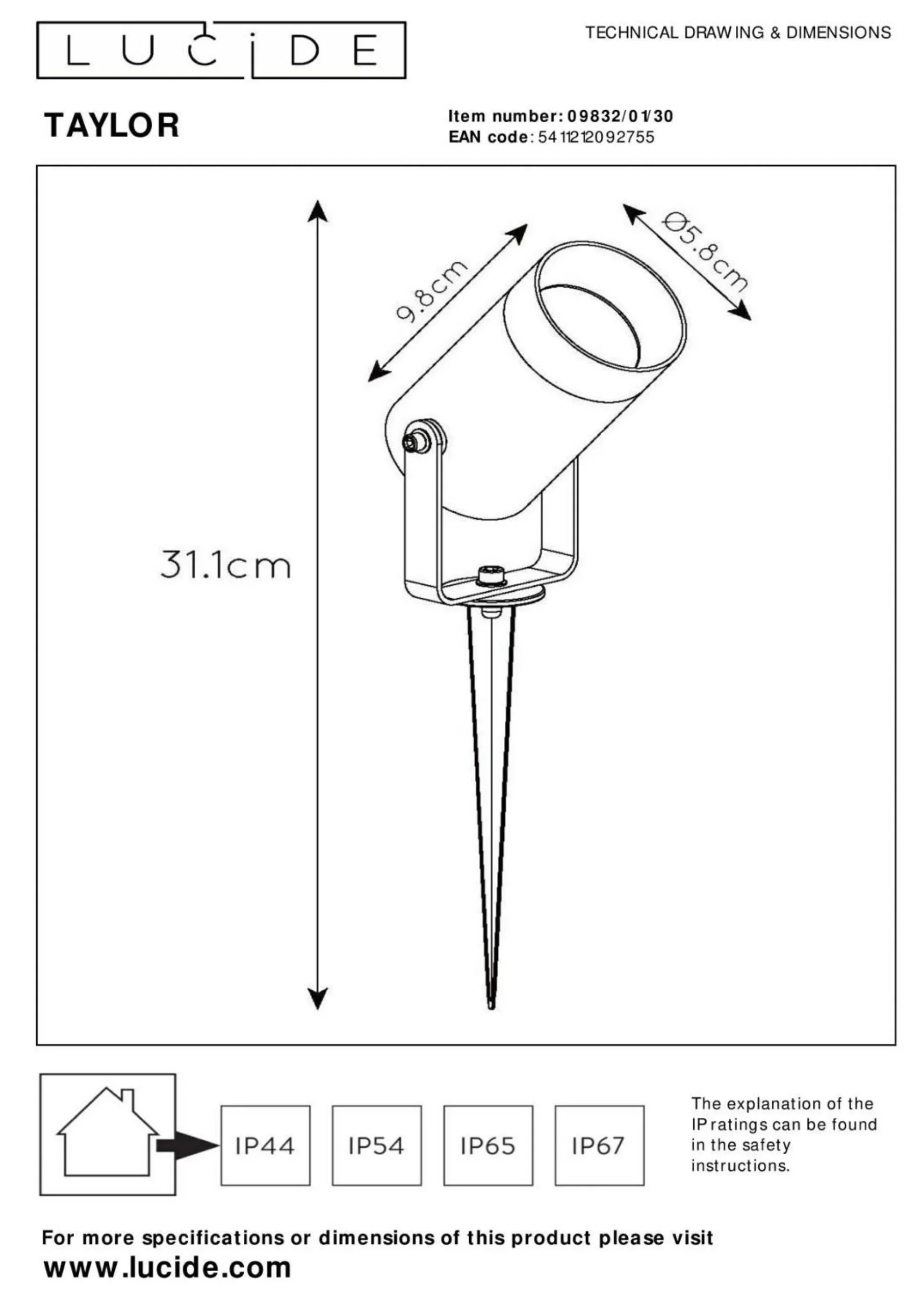 Außenleuchte TAYLOR
