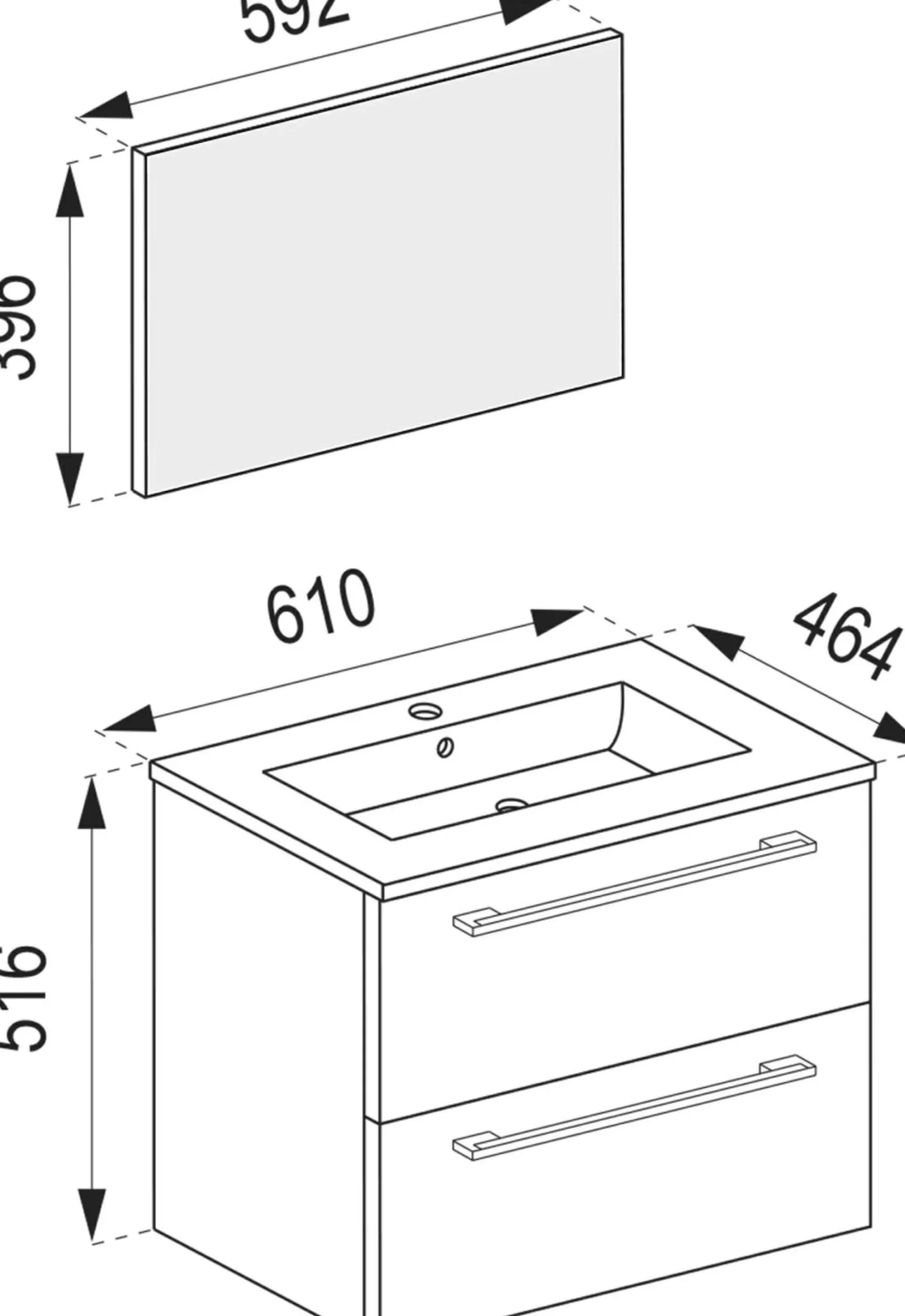 Badezimmerset BADINOS