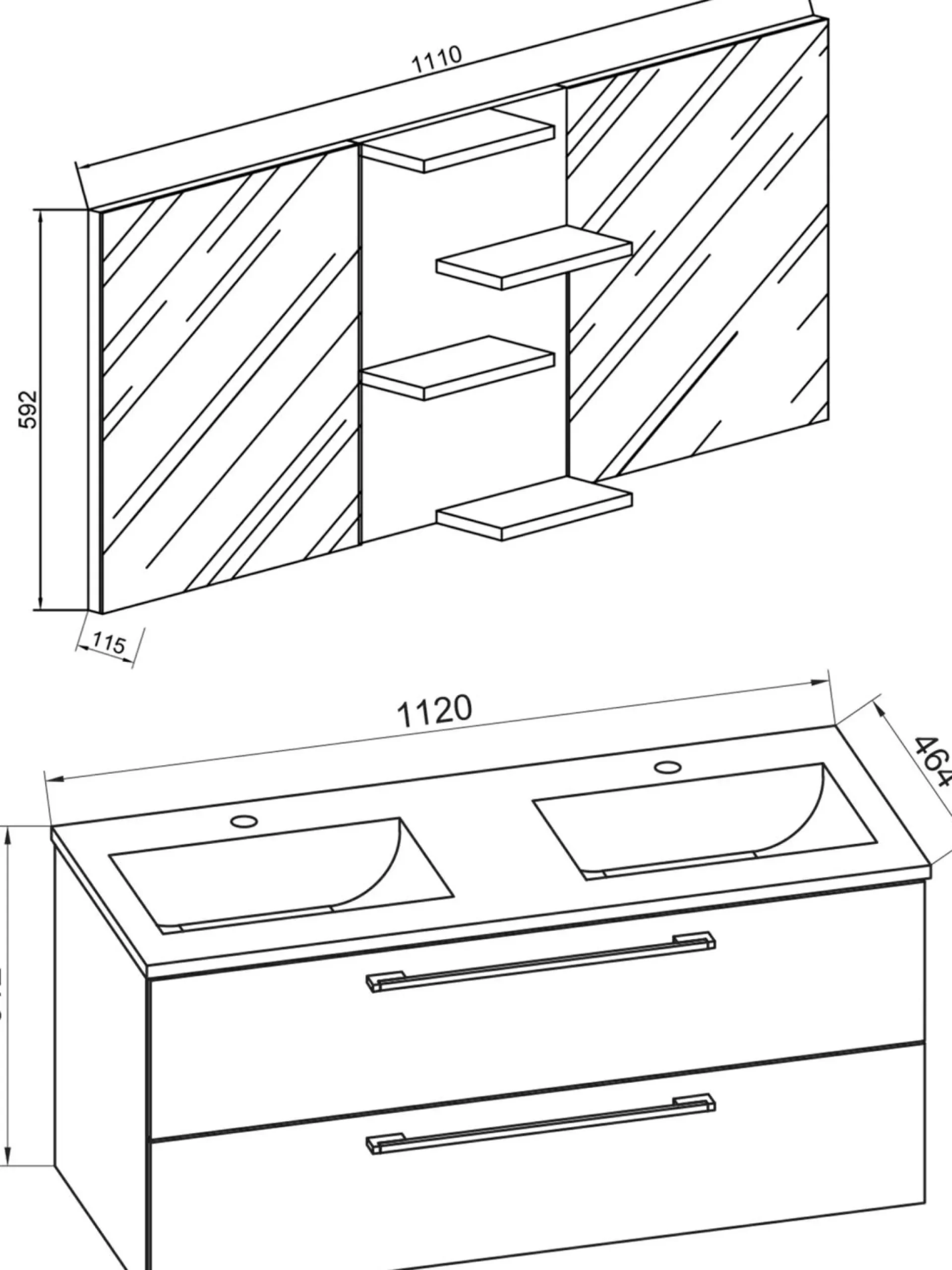 Badezimmerset BUDASI