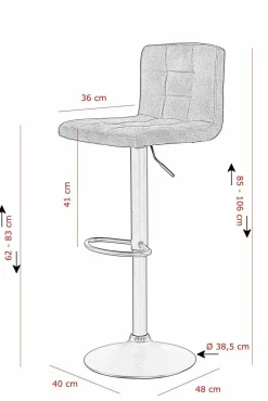 Barhocker AMANDA I H 2er Set