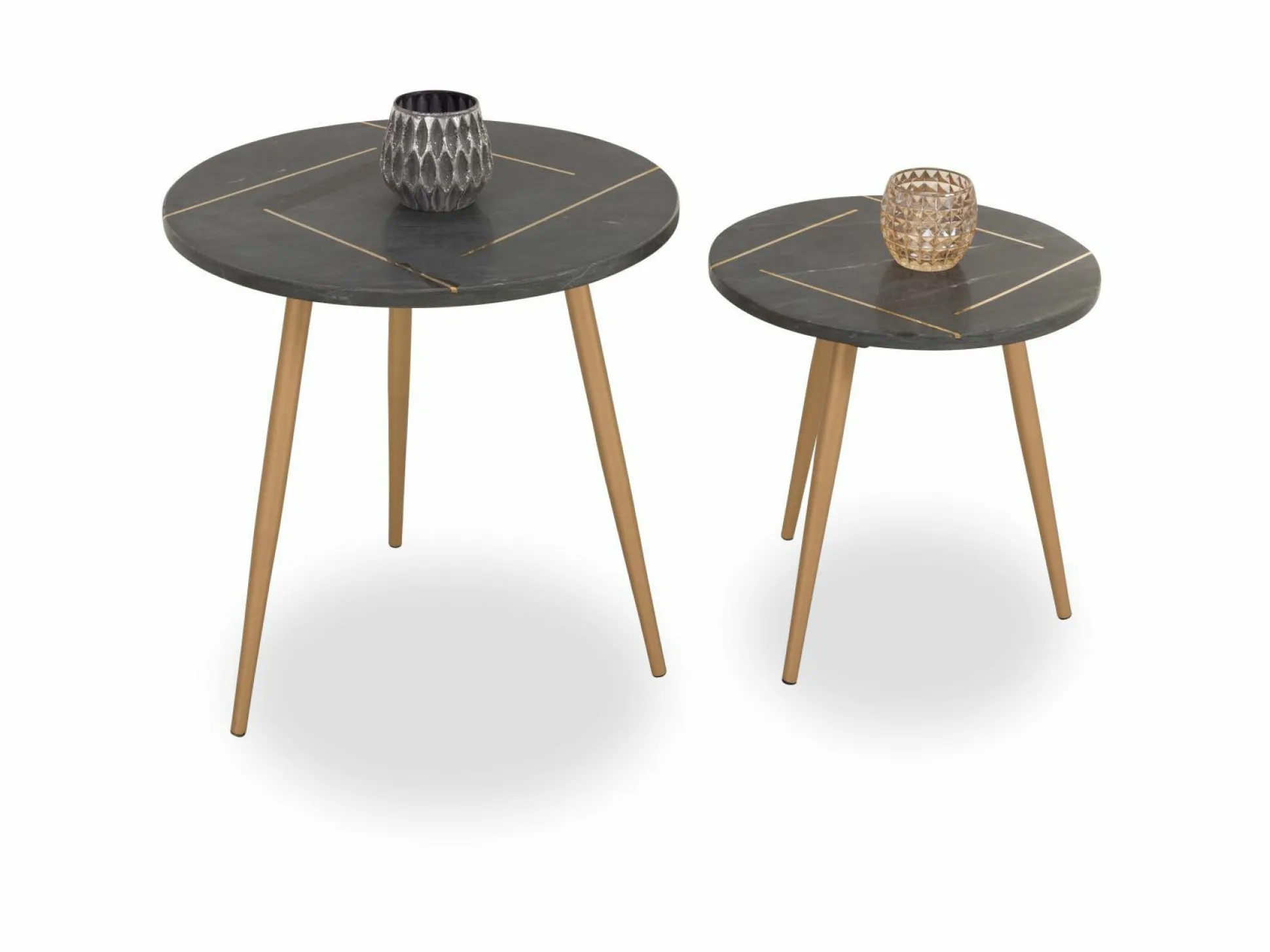 Beistelltisch 2-Set GOLDEN DRE