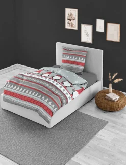 Bettwäsche Biber rot