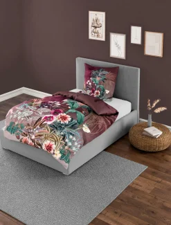 Bettwäsche Mako-Satin rubin