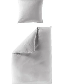 Bettwäsche Mako-Satin silber