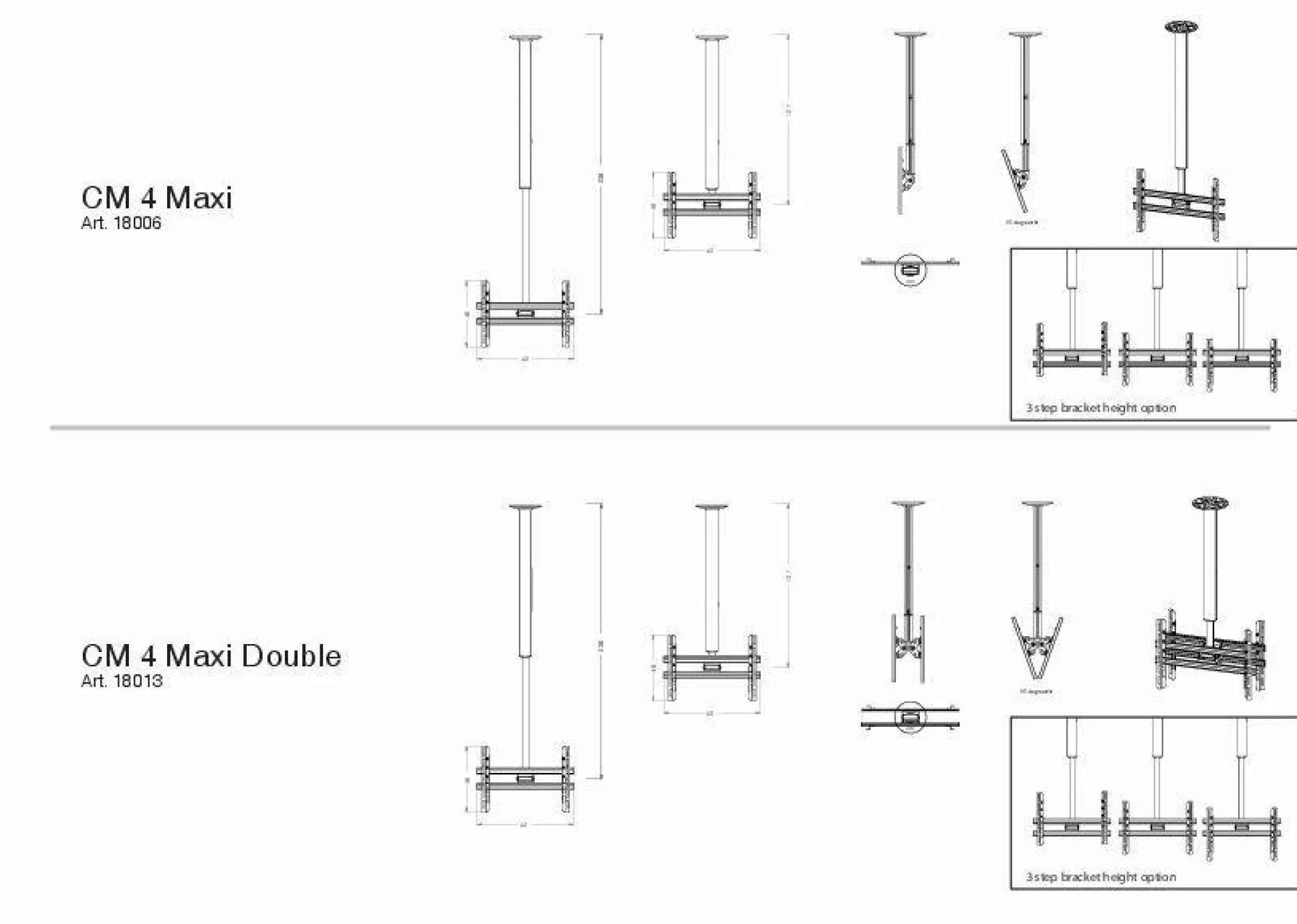 Deckenhalterung CM 4