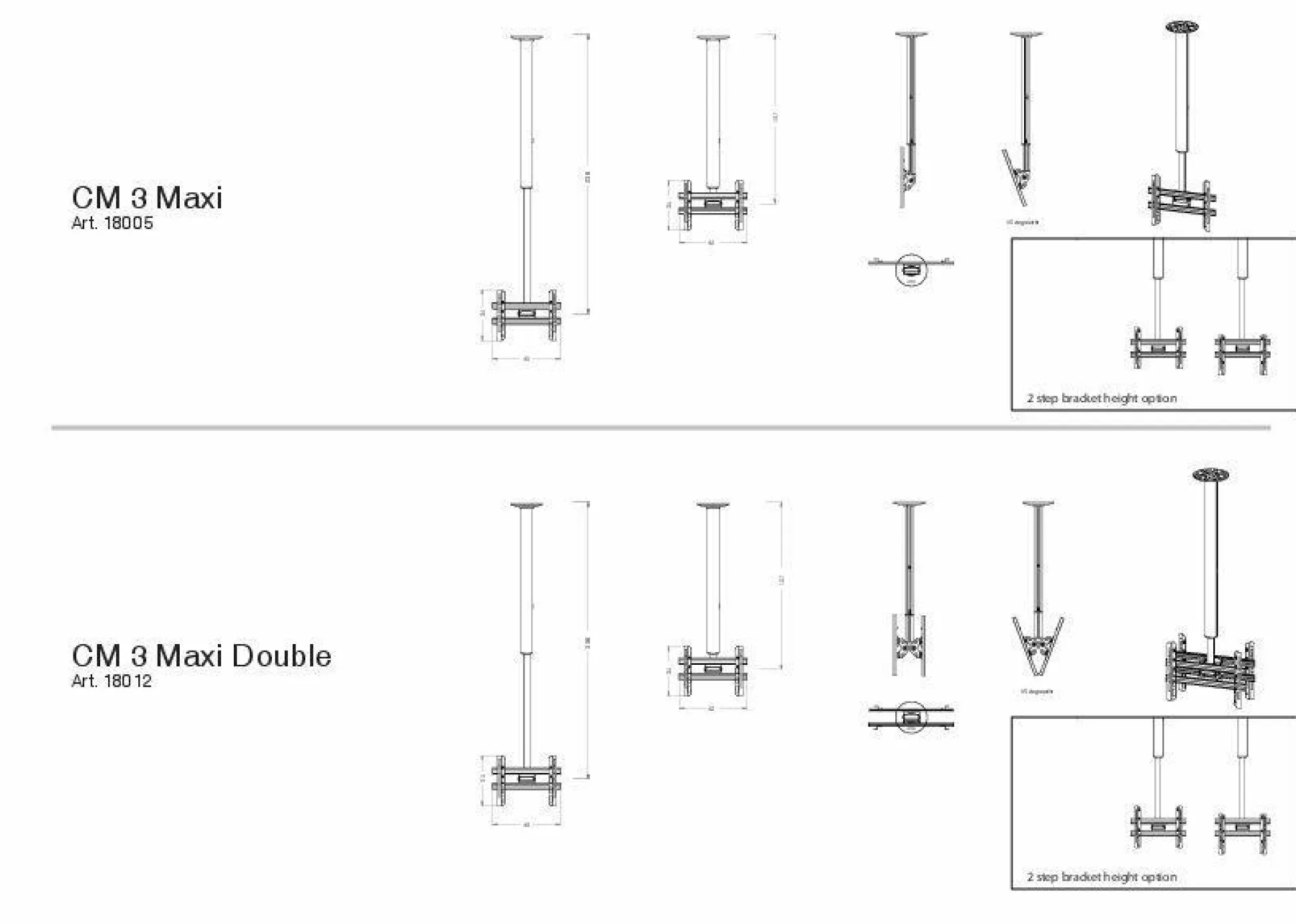 Deckenhalterung CM 3