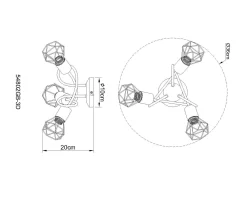 Deckenleuchte XARA I