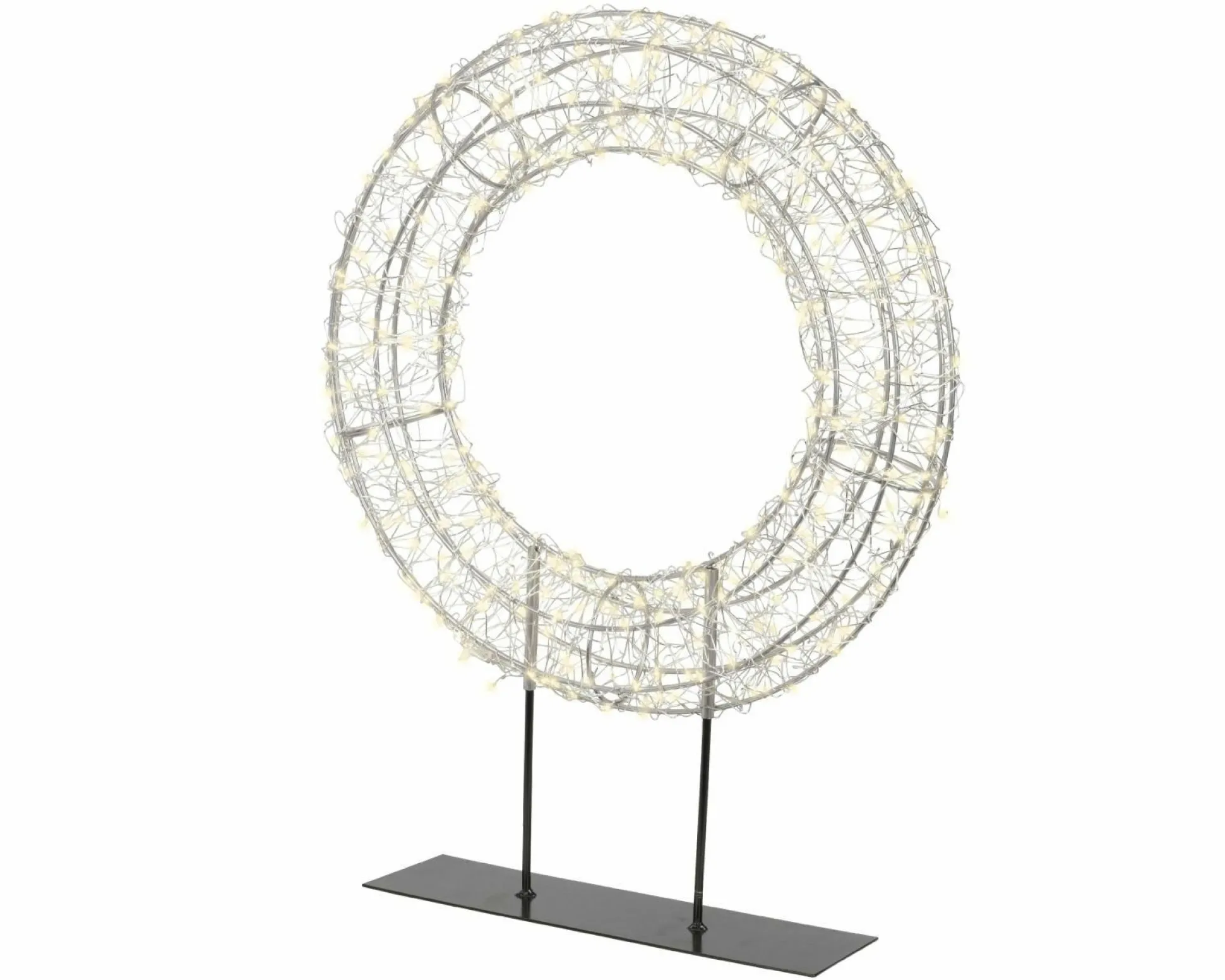 Drahtkranz LED auf Fuß