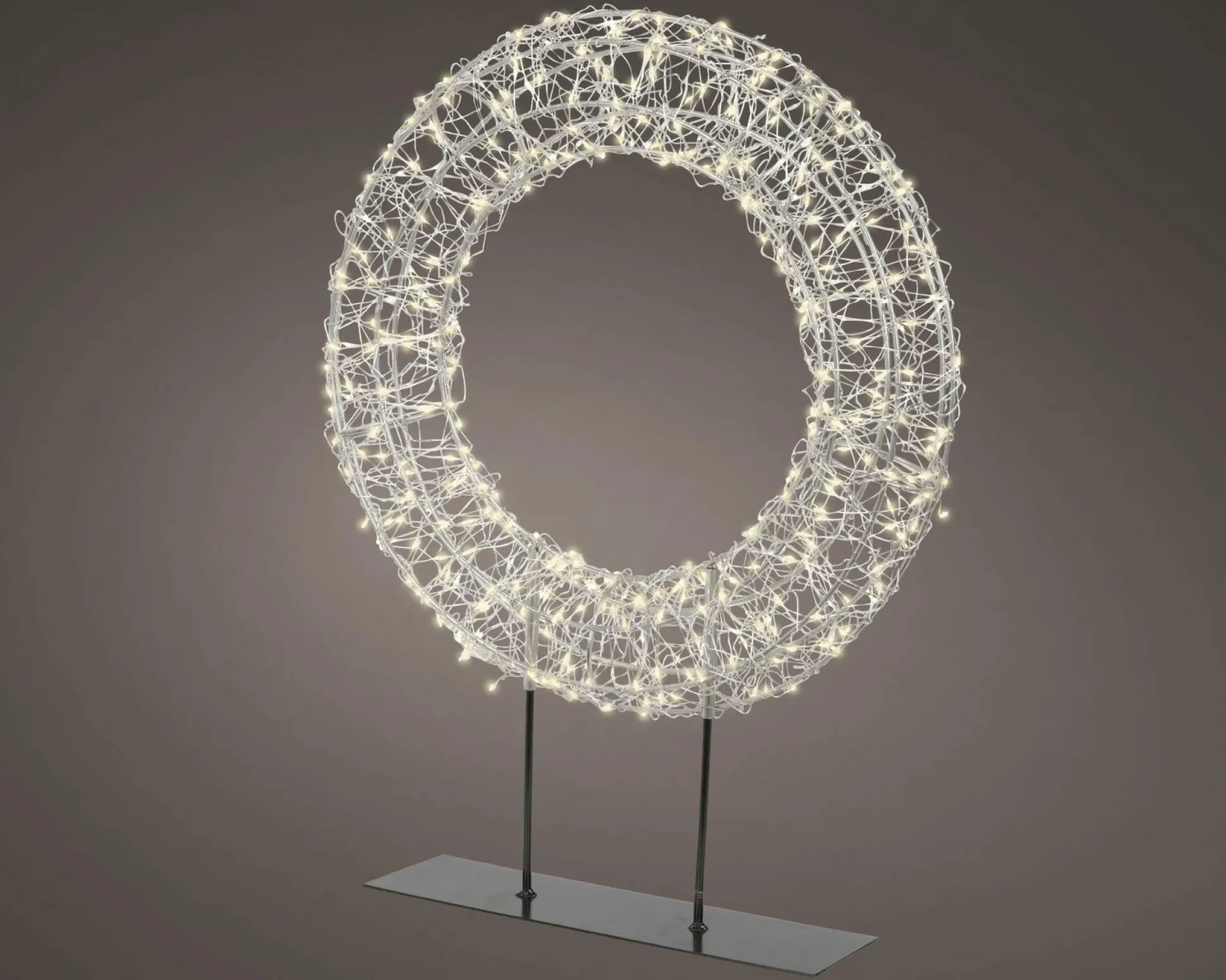 Drahtkranz LED auf Fuß