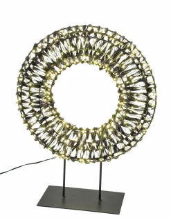 Drahtkranz LED auf Fuß