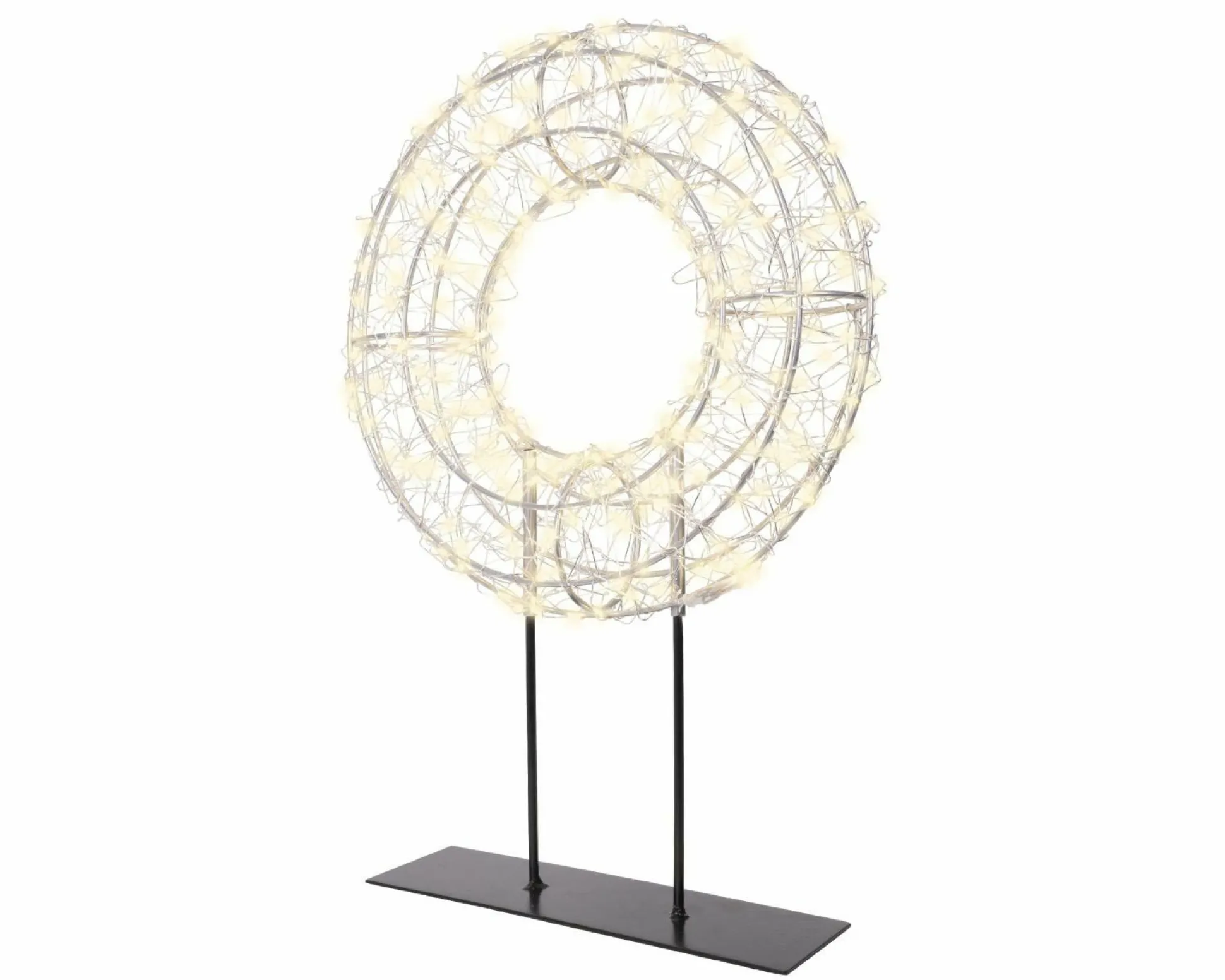 Drahtkranz LED auf Fuß