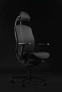 Drehstuhl AluMedic Black