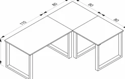 Eck-Schreibtisch LONA