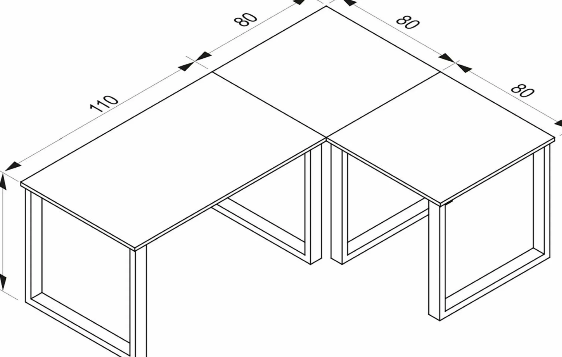 Eck-Schreibtisch LONA