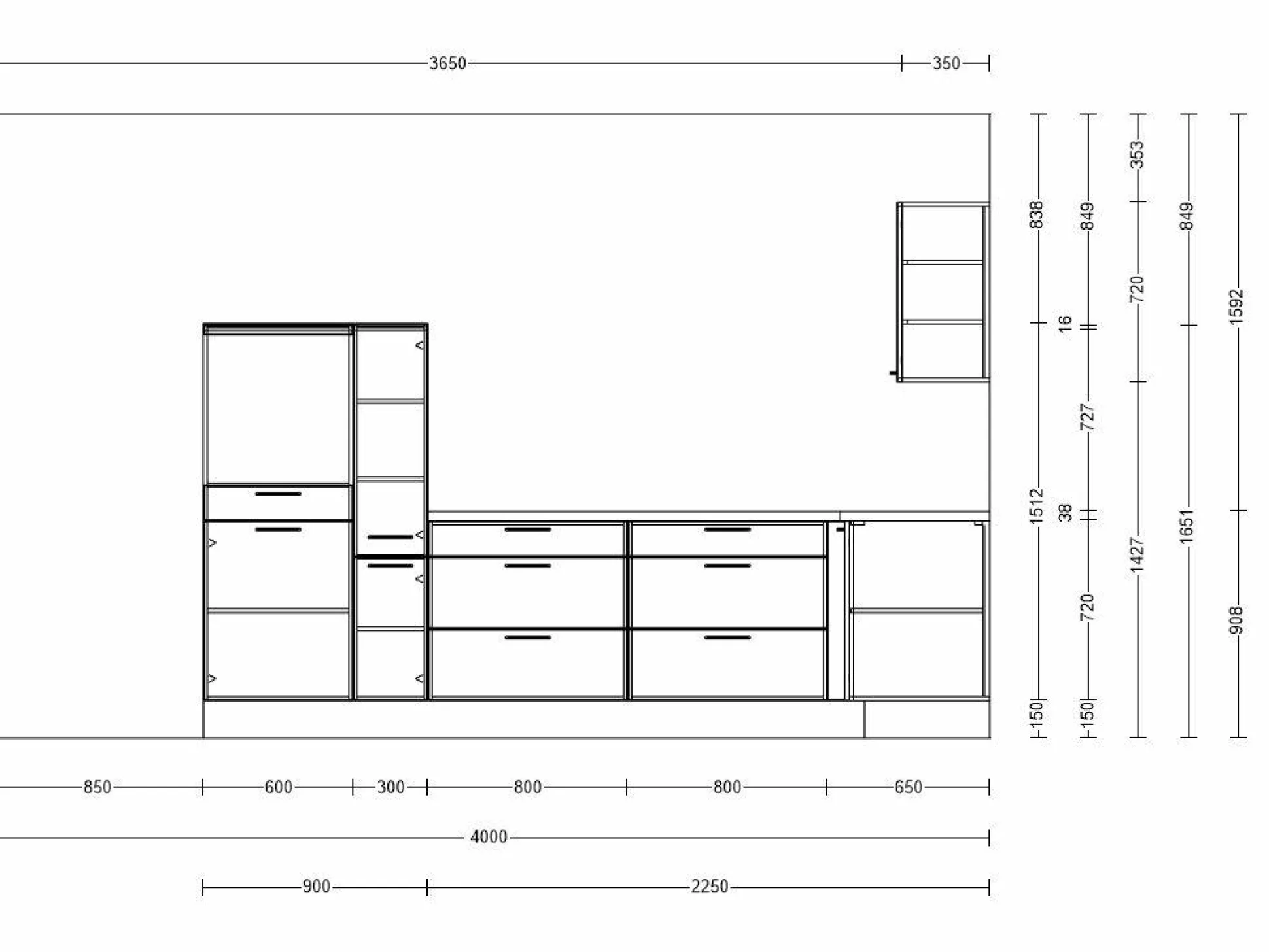 Einbauküche Nobilia Senso