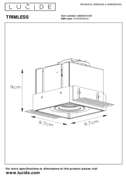 Einbauleuchte TRIMLESS