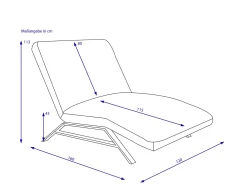 Einzelliege maxi CHRISTIE