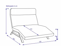 Einzelliege maxi CHRISTIE