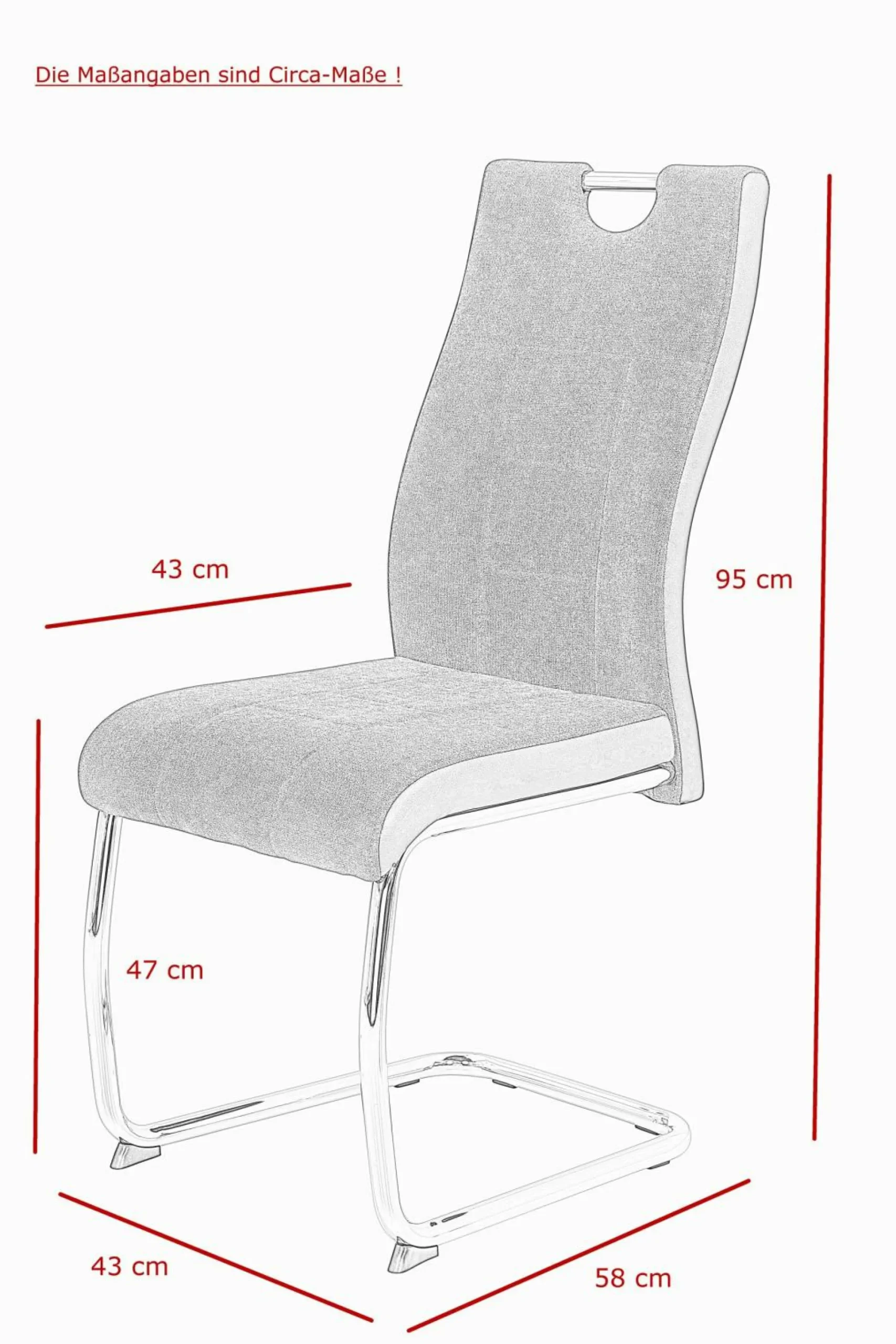 Freischwinger ALINA S 4er Set