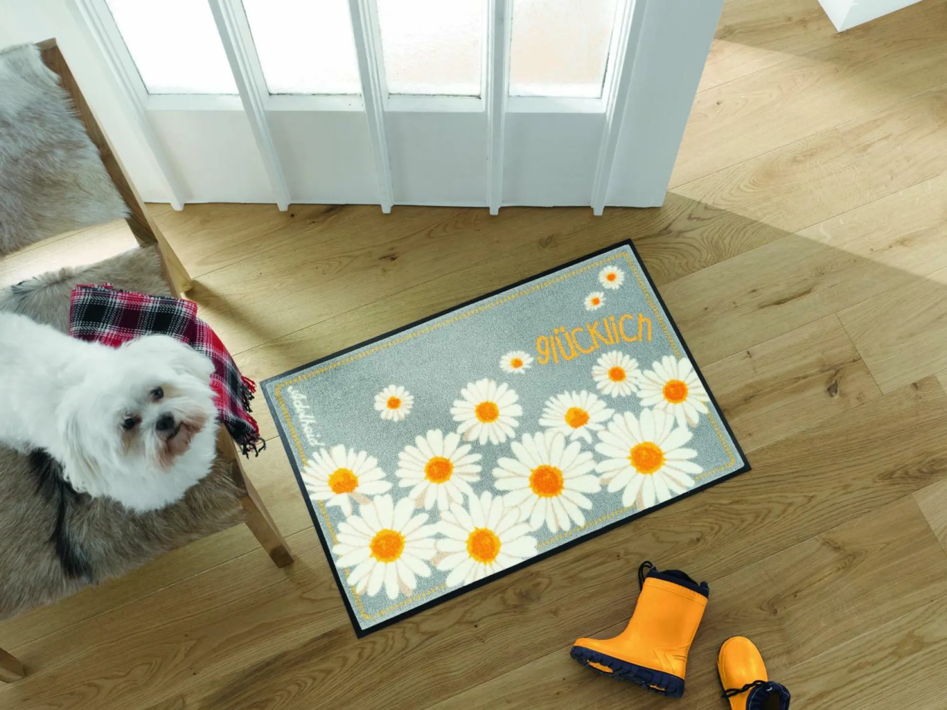 Fußmatte Glücklich