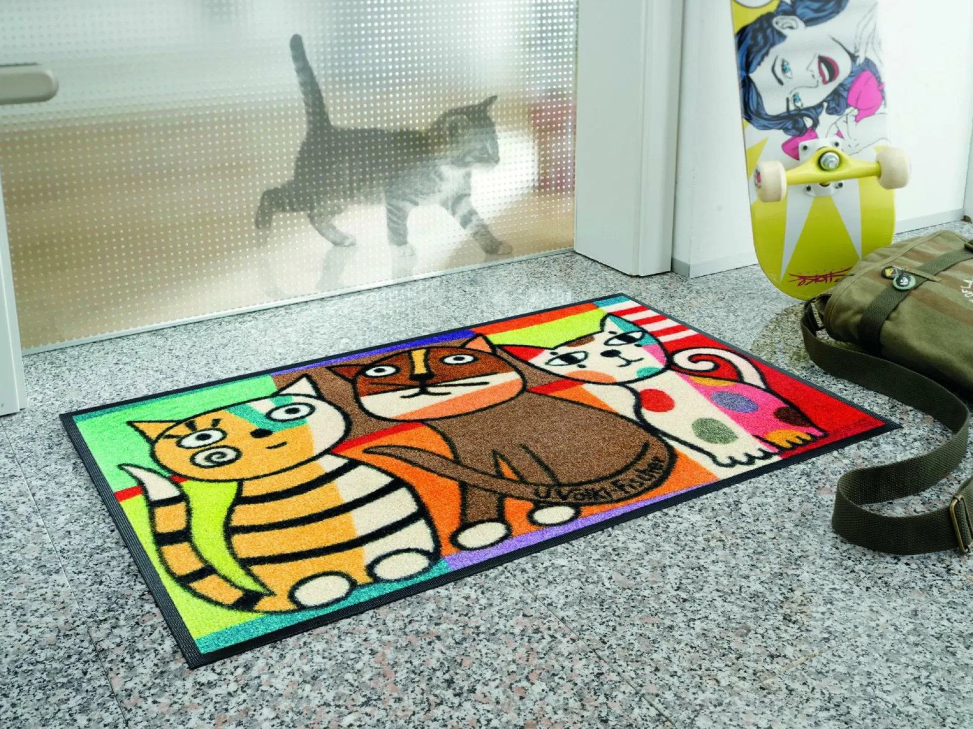 Fußmatte Miezentreffen