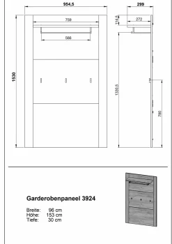 Garderobe CASTERA