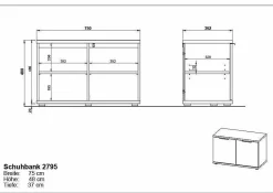 Garderobenbank FREMONT