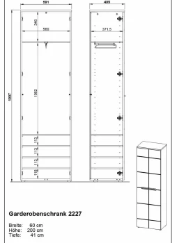 Garderobenschrank ALEDO