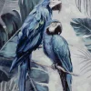 Gemälde BLAUE PAPAGEIEN