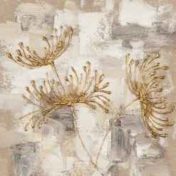 Gemälde CHRYSANTHEMEN GOLD