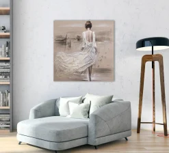 Gemälde DAME AM HAFEN