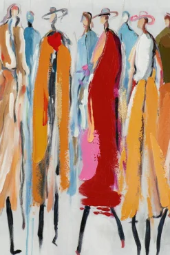 Gemälde FARBENFROHE DAMENRUNDE