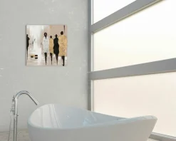 Gemälde MODENSCHAU GOLD/SILBER