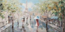 Gemälde SPAZIERGANG IN PARIS