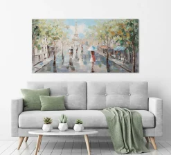 Gemälde SPAZIERGANG IN PARIS