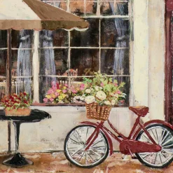 Gemälde STRAßENCAFE IN ROT