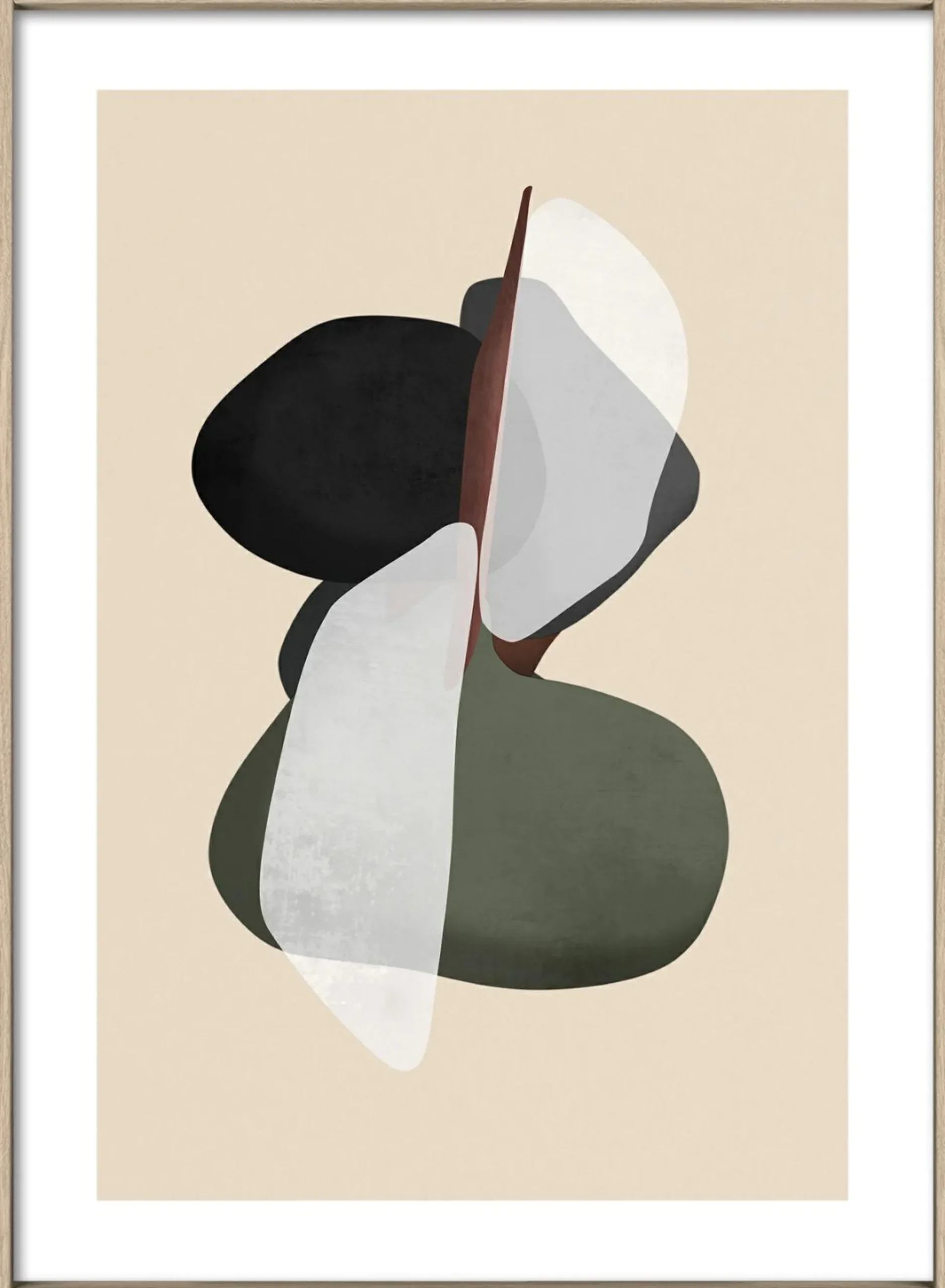 Gerahmtes Bild ABSTRACT IN AND