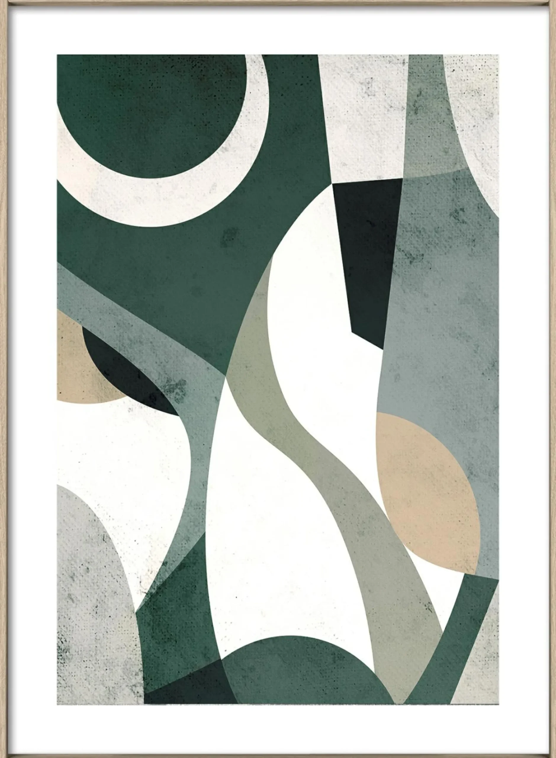 Gerahmtes Bild ABSTRACT IN AND