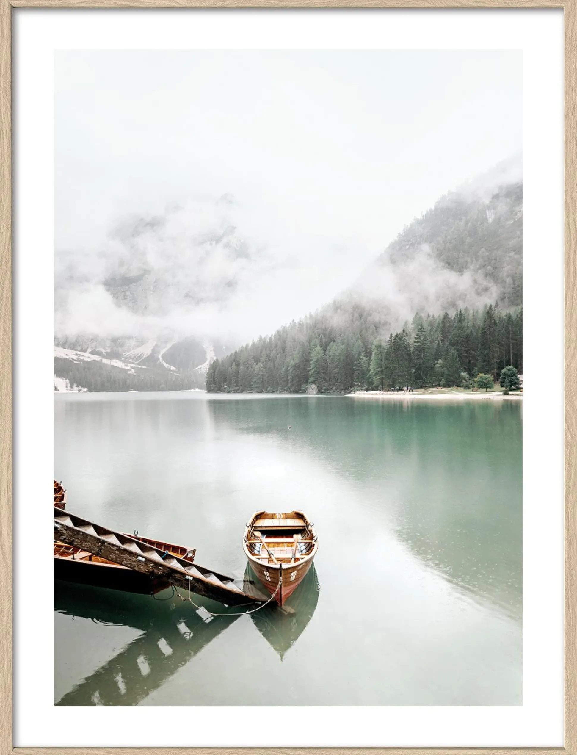 Gerahmtes Bild BOOTSFAHRT AUF