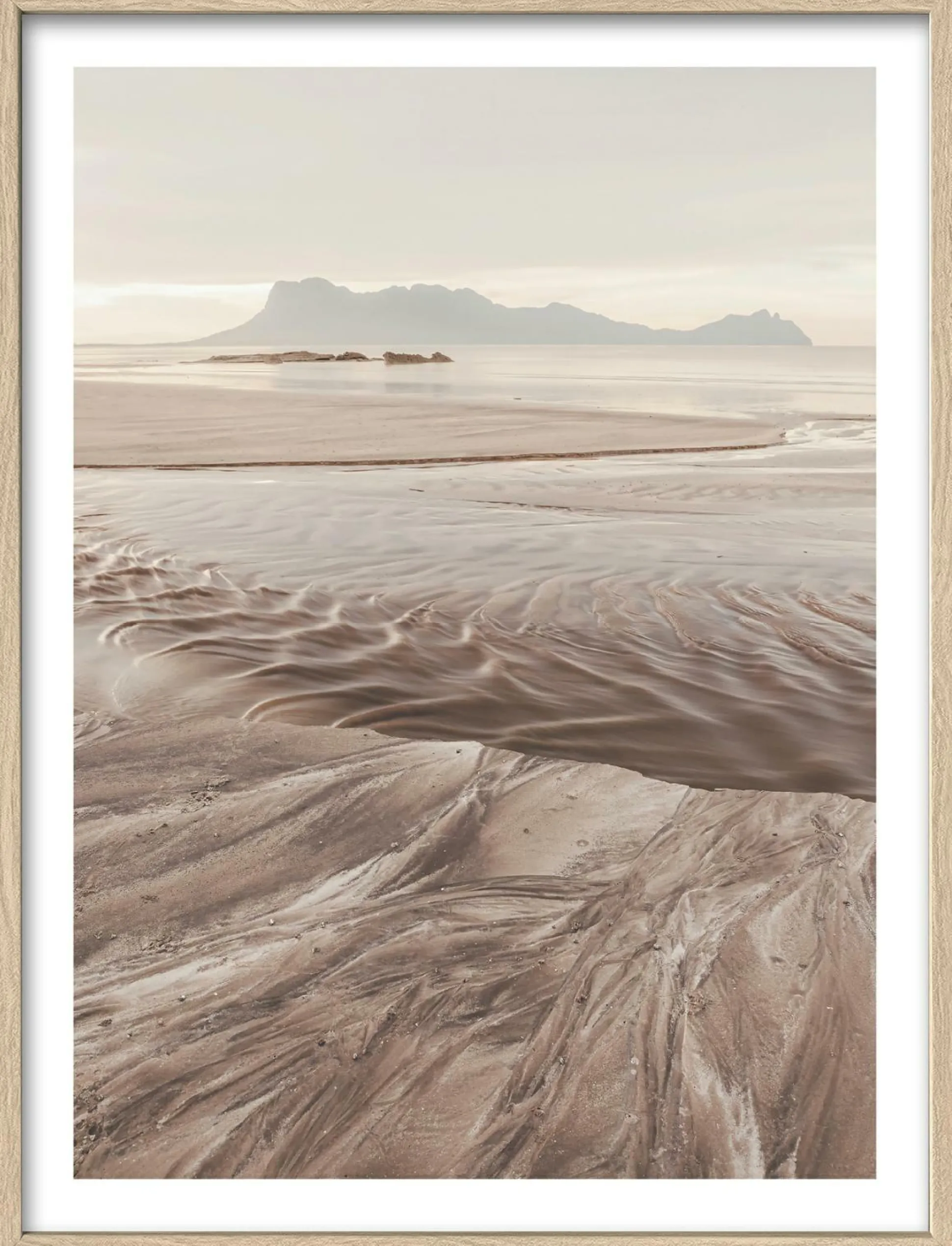 Gerahmtes Bild EBBE UND FLUT