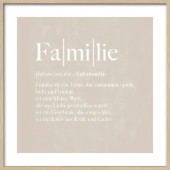 Gerahmtes Bild FAMILIE