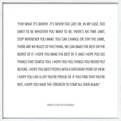 Gerahmtes Bild FOR WHAT